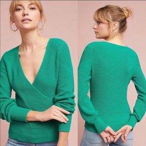 Anthro Smith Liza Wrap Knit Sweater